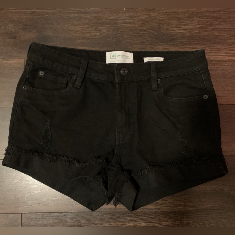 Black RE generation Jean shorts. Brand new condition